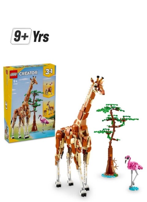 Creator Wild Safari Animals 3-In-1 Toy 31150 Building Set (780 Pieces)