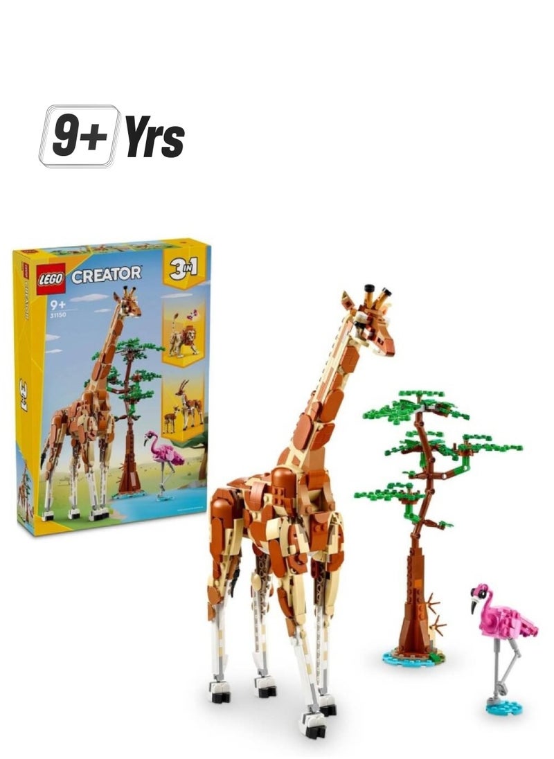 LEGO - Creator Wild Safari Animals 3-In-1 Toy 31150 Building Set (780 Pieces) - Image 1