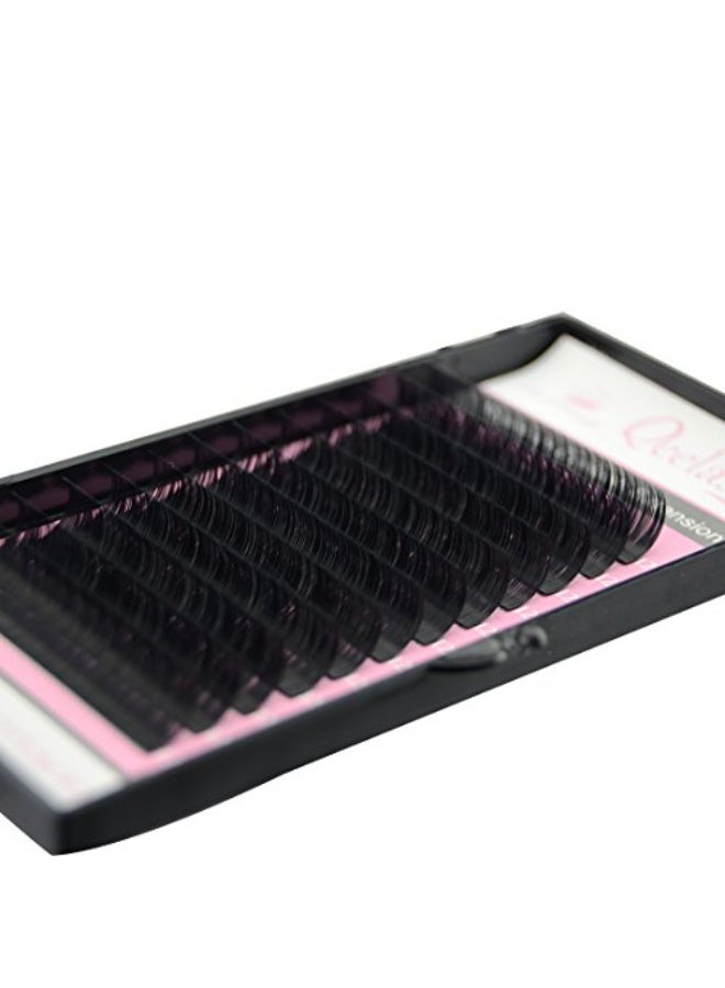 Qeelasee 007 Thickness C Curl 13mm Volume Mink Eyelash Extensions Silk Individual Lash Extensions Semipermanent Pure Korean Silk lashes Soft Application for Professional Salon Use - Image 4