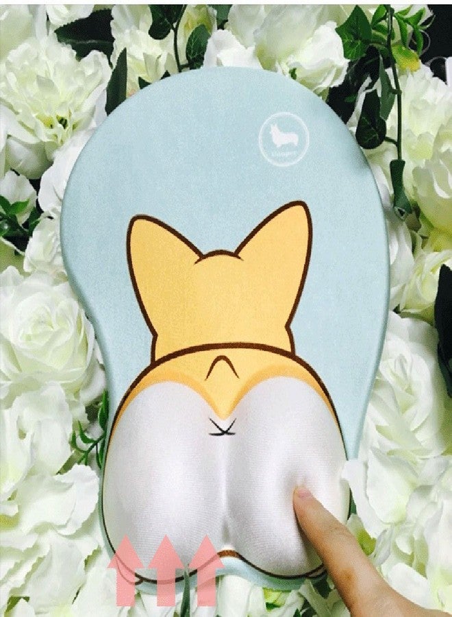 123Arts 3D Corgi Butt Shape Silicone Mouse Pad Mouse Mat - Image 4