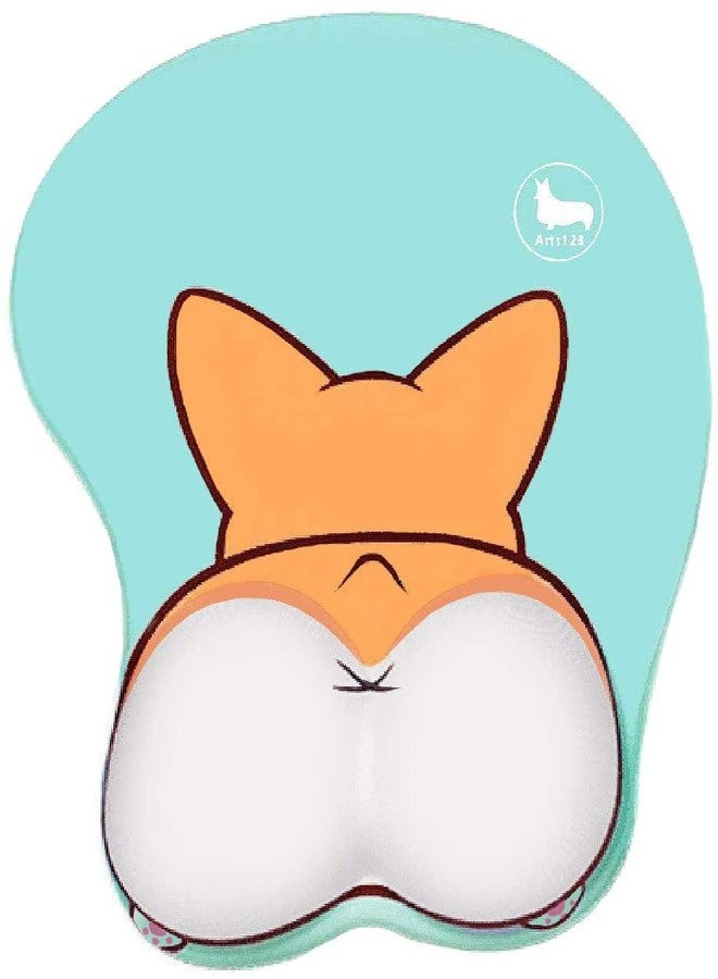 123Arts 3D Corgi Butt Shape Silicone Mouse Pad Mouse Mat - Image 1