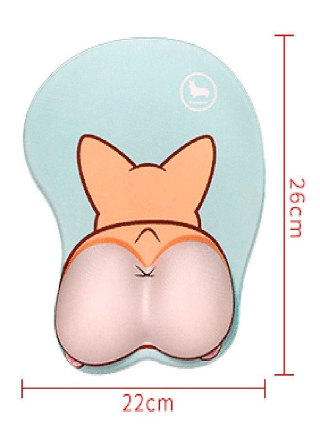 123Arts 3D Corgi Butt Shape Silicone Mouse Pad Mouse Mat - Image 2