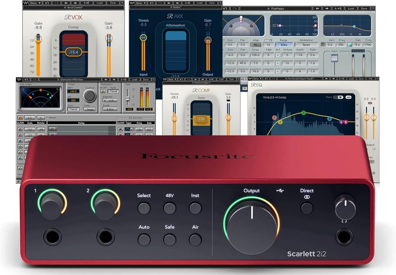 Focusrite Scarlett 2i2 (4th Gen) USB Audio Interface - Image 1