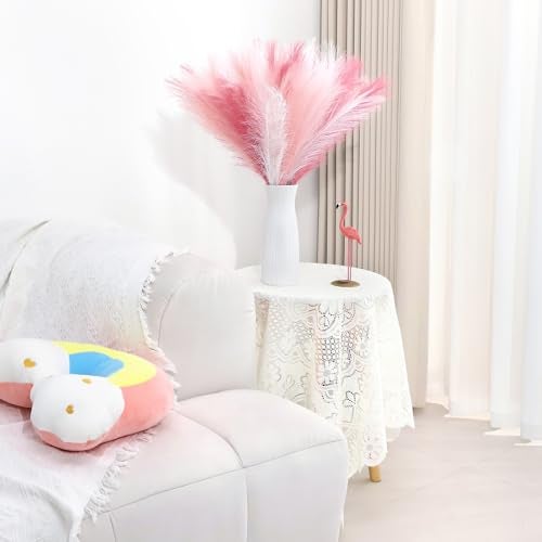 MUUNC Pink Pampas Grass Decor 30 Pcs 217 Inch Faux Pampas Grass Bulk Artificial Dried Flowers Small Vase Filler Pompas Grass - Image 3