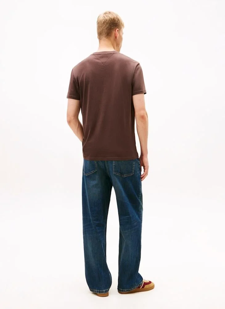 TOMMY JEANS Linear Logo Embroidery Jersey T-Shirt