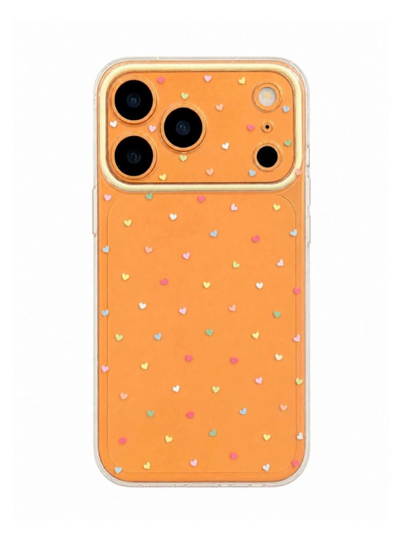 Clear Heart Phone Case for iPhone 17 Pro Max Only - Cute Colorful Hearts - Image 1