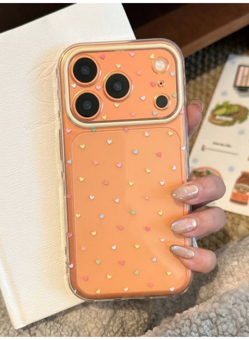 Clear Heart Phone Case for iPhone 17 Pro Max Only - Cute Colorful Hearts - Image 4