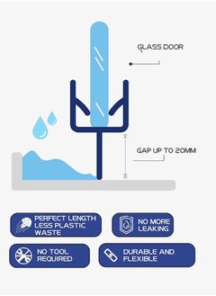 RACO Glass Door Seal, Replacement PVC Splash Guard Seal Strip-PVC Silicone Lip Seal for Frame-less Glass (1.1 Meter x 2Pcs) (10 mm, Center Lip) - pzsku/Z4CE03DAC44717E6160A0Z/45/_/1700197917/5614a8c9-0960-4d11-a697-852fe8318ef4