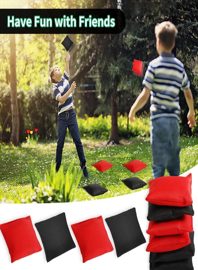 Vyndicca 24 PCS Mini Bean Bags, Nylon Small Bean Bag, Bean Bags for Tossing Game, Sack Tossing Beanbags for Family Games, 2.75 x 2.75 Inch(Black,Red) - Image 4