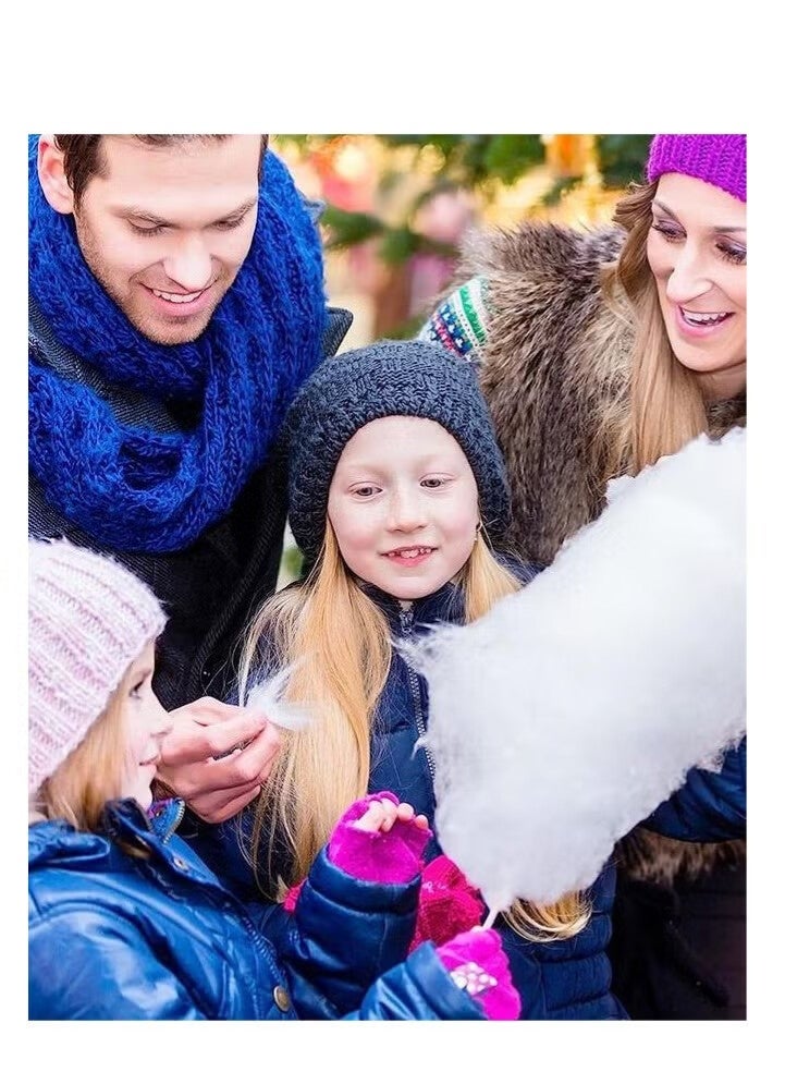 AGREON Cotton Candy Machine,Portable Cotton Candy Maker,DIY Marshmallow Machine With Large Splash-Proof Plate For Home Birthday Family Party Cinema - Image 5