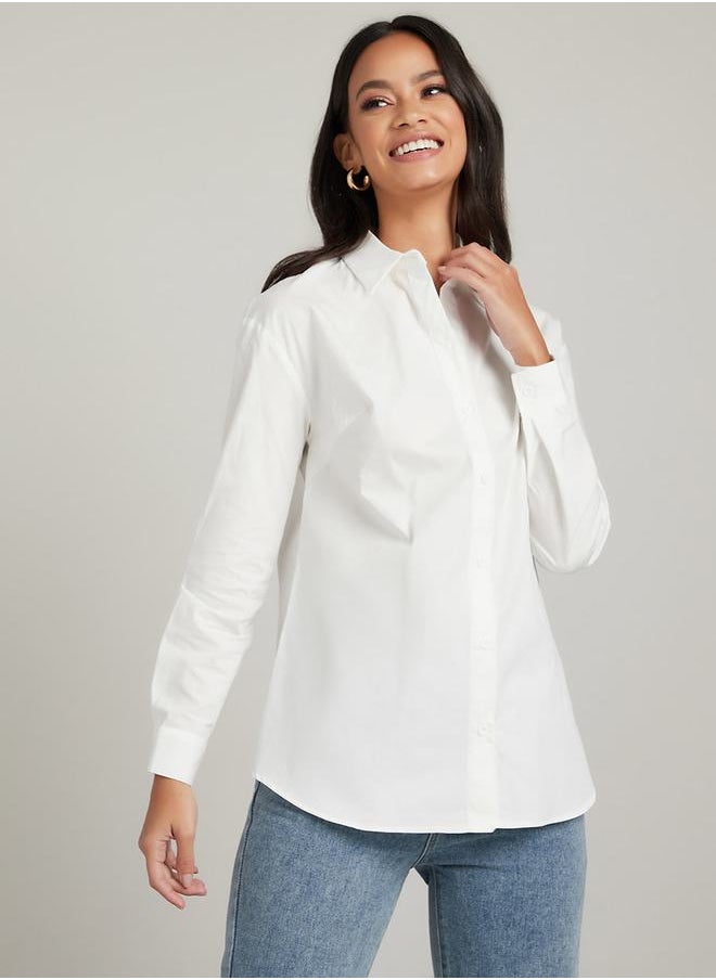 Styli - Long Sleeves Classic Regular Length Poplin Shirt - Image 1
