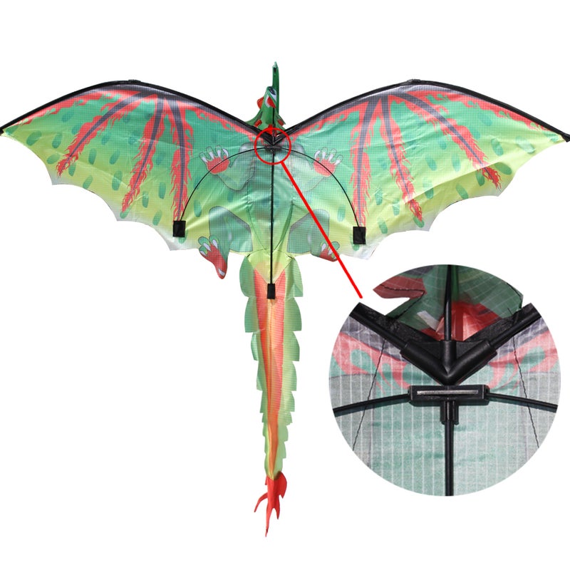 Stereoscopic Huge Kite for Kids and Adults Easy to Fly Kite 100m Single Line String for Beach Park Family Trip Outdoor Games - Image 3