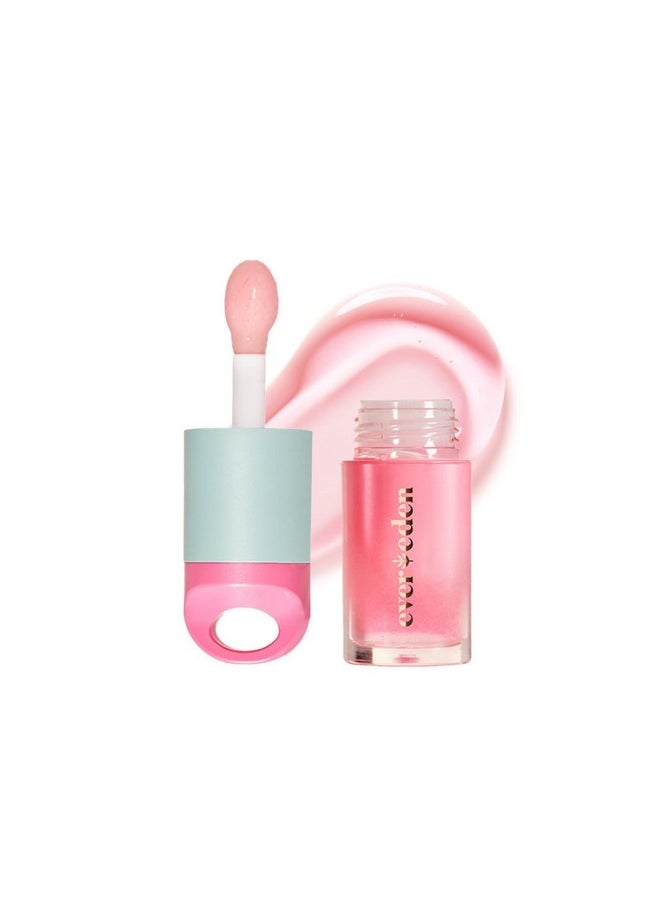 Evereden Kids Tinted Non Toxic Lip Gloss: Sakura - Non Toxic Kids Makeup - Vegan Clean Makeup For Kids - Soothing & Hydrating Kid Lip Gloss With Cherry, Peach, & Cranberry Oils - Girls Makeup 