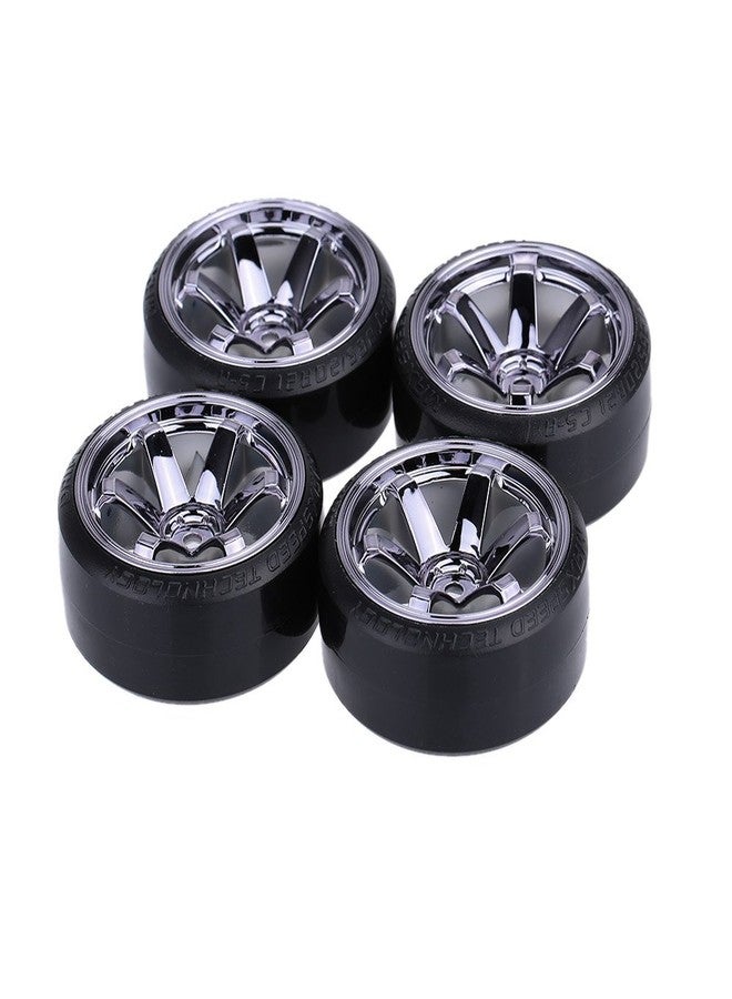 GoolRC 4PCS/Set 1/10 Drift Car Tires Hard Tyre Replacement for Traxxas HSP Tamiya HPI Kyosho On-Road Drifting Car (Titanium) - Image 1