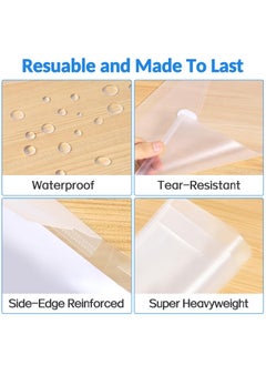 Sooez 6 Pack Plastic Envelopes File Folders, Rainforced Clear Folder Important Document Organizer, A4 Letter Size Bill Receipt Paper Holder Organizer Folder With Velcro Closure For School Office  - Image 3