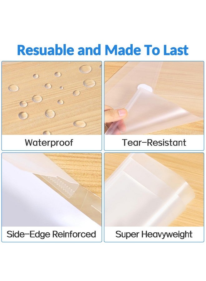 Sooez 6 Pack Plastic Envelopes File Folders, Rainforced Clear Folder Important Document Organizer, A4 Letter Size Bill Receipt Paper Holder Organizer Folder With Velcro Closure For School Office - Image 3