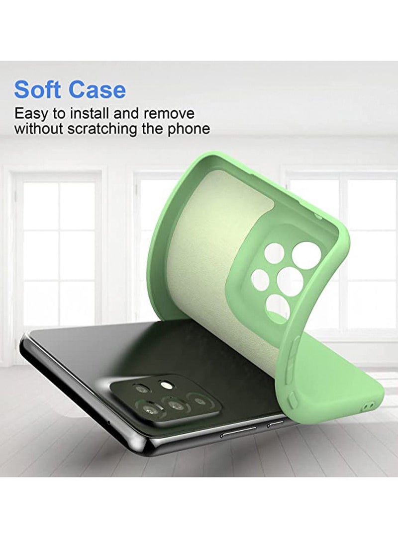 Samsung Galaxy A53 Silicone Case 5G Liquid Gel Rubber Case with Soft Microfiber Lining Cushion Slim Hard Shell Shockproof Protective Smooth Touch Back Cover，Green - Image 5