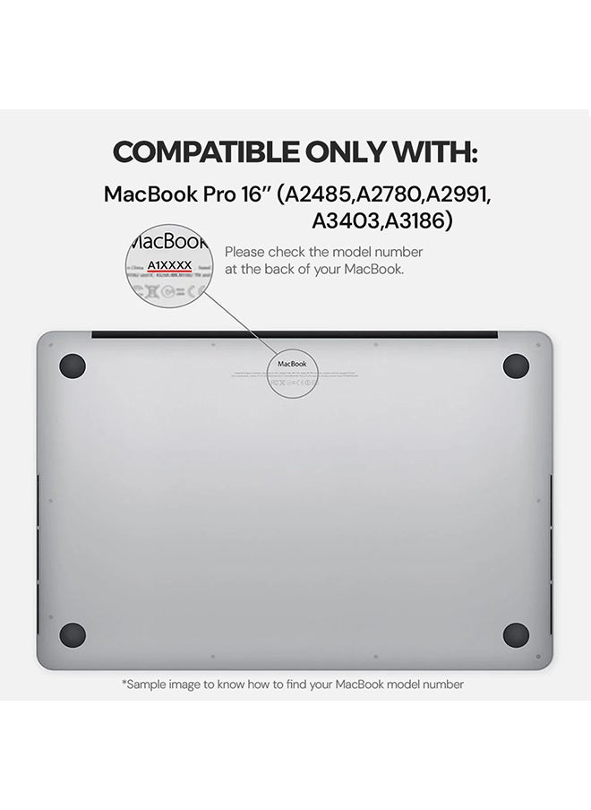O Ozone - Matte Case Compatible with MacBook Pro 16 inch (A2485)M1 (A2780) M2 (A2991)M3 (A3403,A3186)M4 2021-2024 Case+Keyboard Cover & Protector, Pink - Image 1