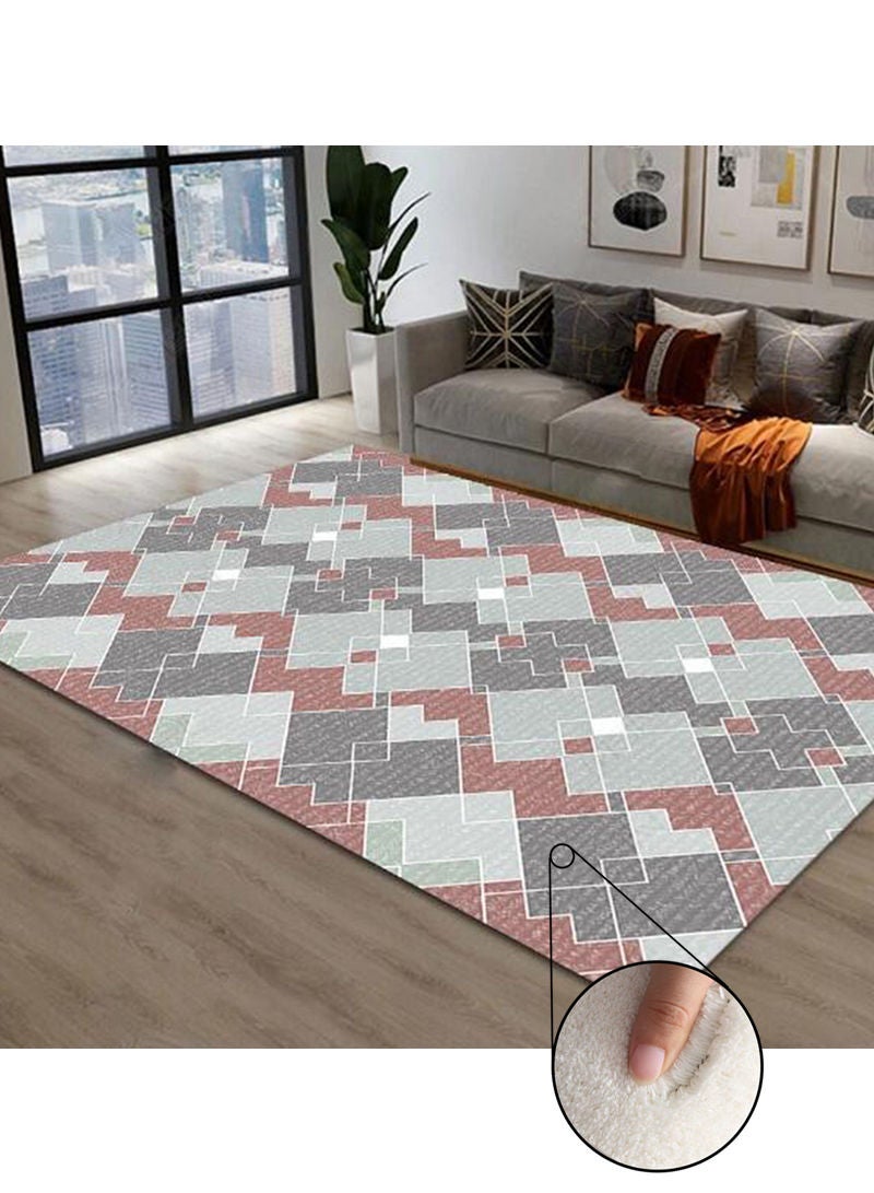 Sharpdo Modern Style Area Rug Non-Slip Super Soft Touch Living Room Bedroom Kitchen Decoration Of Carpet Floor Rug Rectangular 160x230cm - Image 1