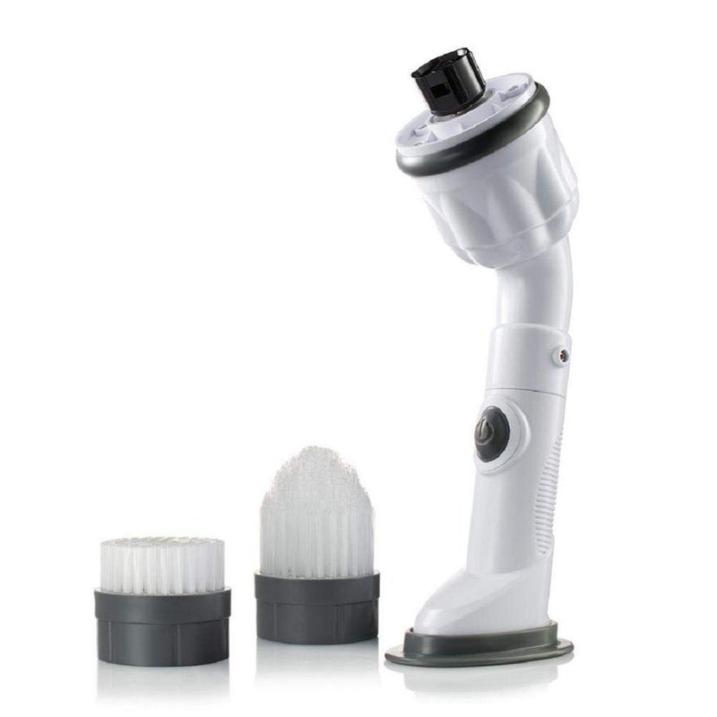 Whitecloud TRANSFORMING HOMES Whitecloud TRANSFORMING HOMES® Rechargeable Electric Spin Scrubber Multipurpose Power Cleaning for Bathroom Kitchen and Beyond (B 811-9, Grey) - Image 1