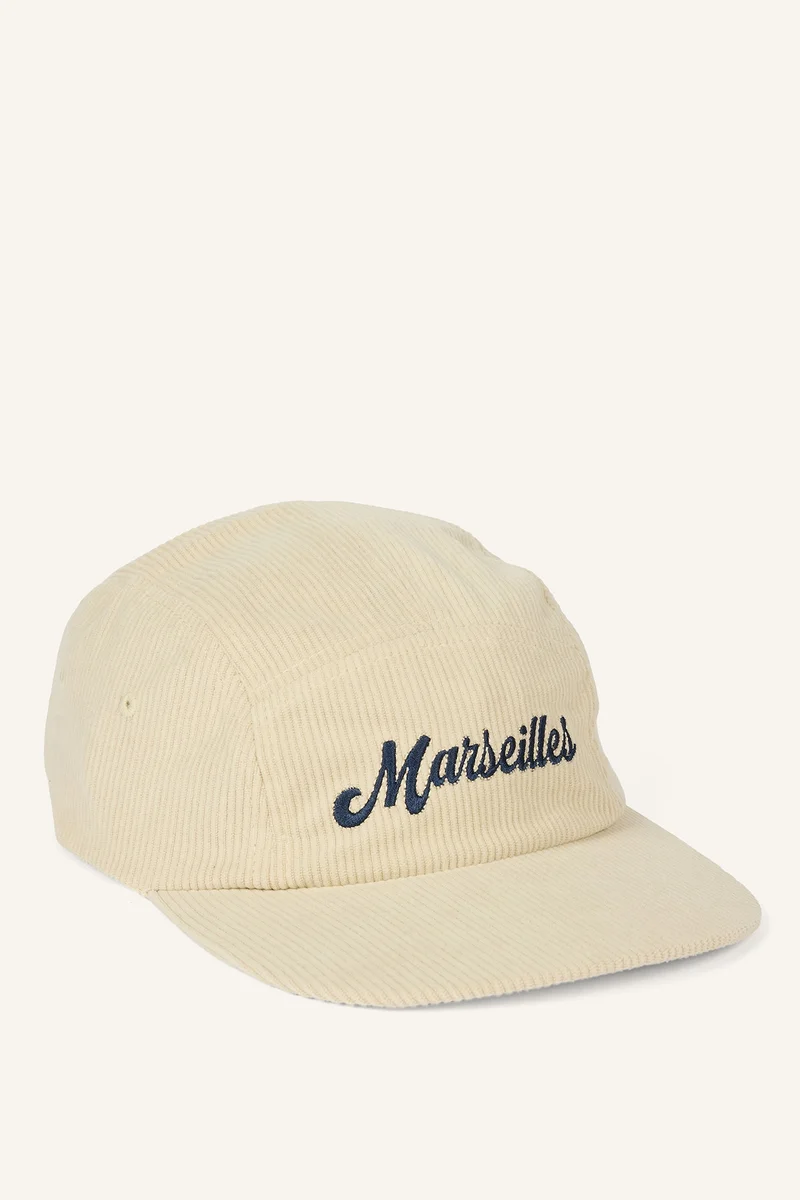 ديفاكتو Man Corduroy Letter Printed Cap