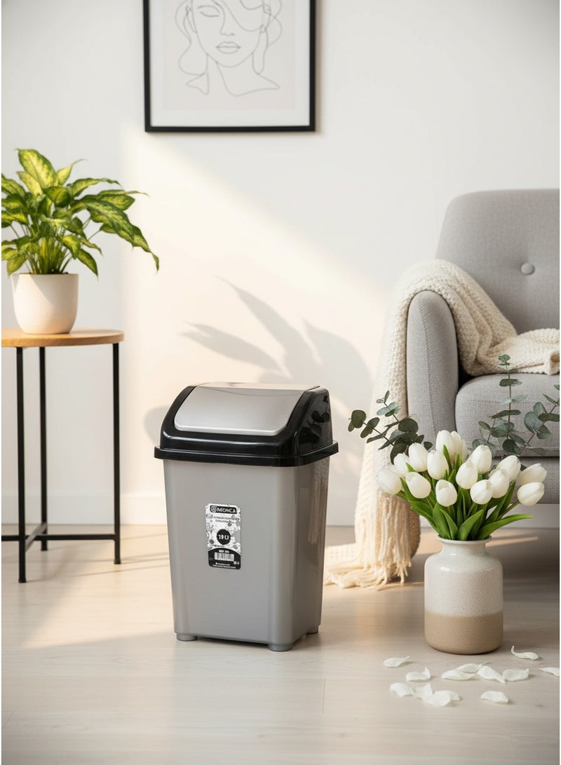 Living Trash can with fan cover made of plastic - Image 2