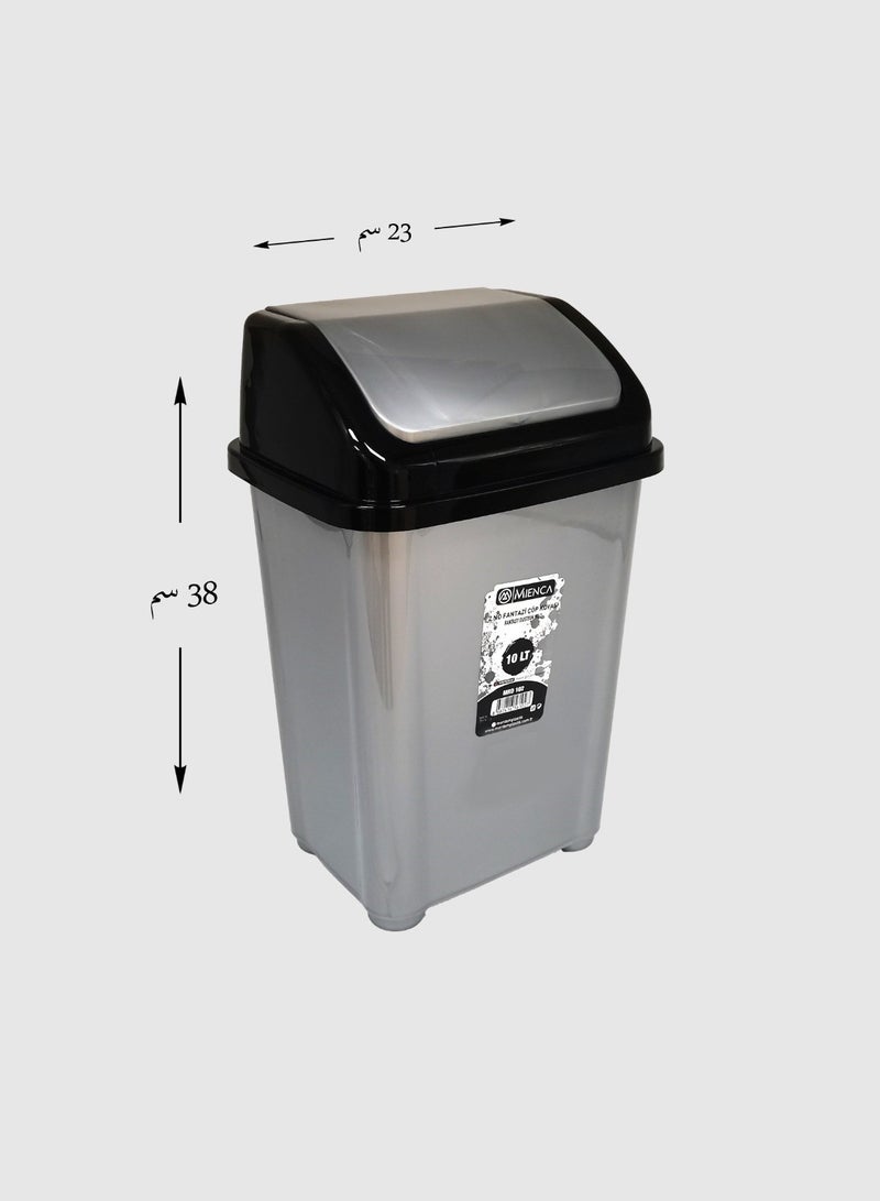 Living Trash can with fan cover made of plastic - Image 3