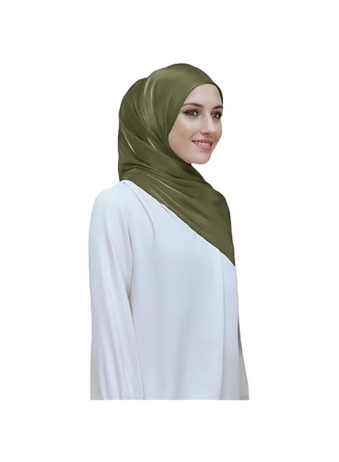 Arabest Lightweight Crepe Scarf Shawl Wrap Hijab for Women with Sheen Shimmer - Image 2