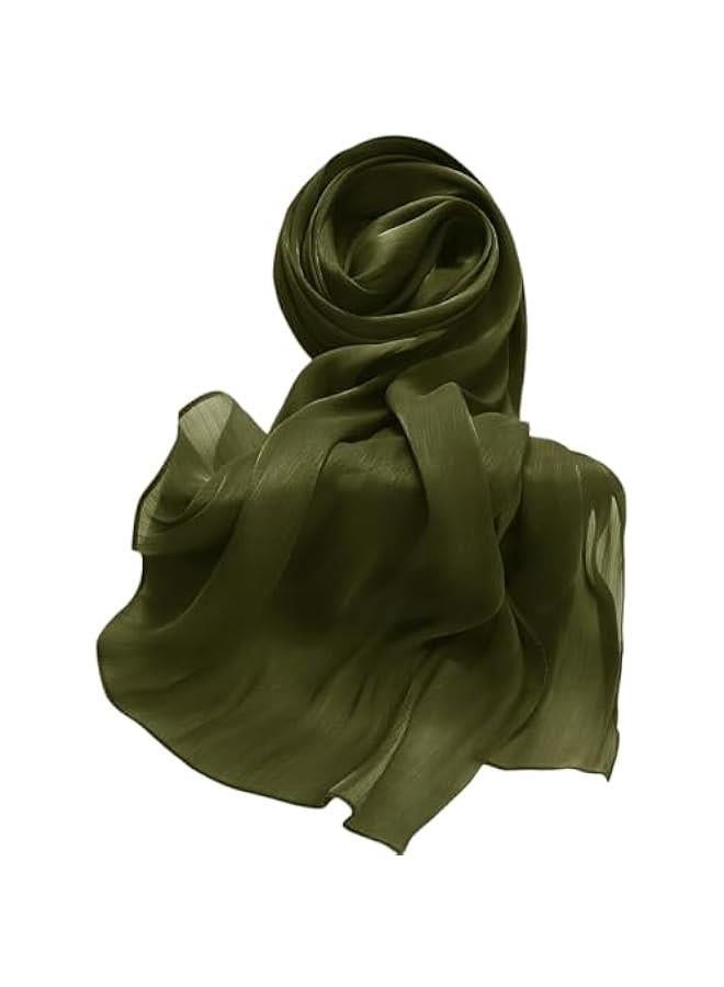 Arabest Lightweight Crepe Scarf Shawl Wrap Hijab for Women with Sheen Shimmer - Image 4
