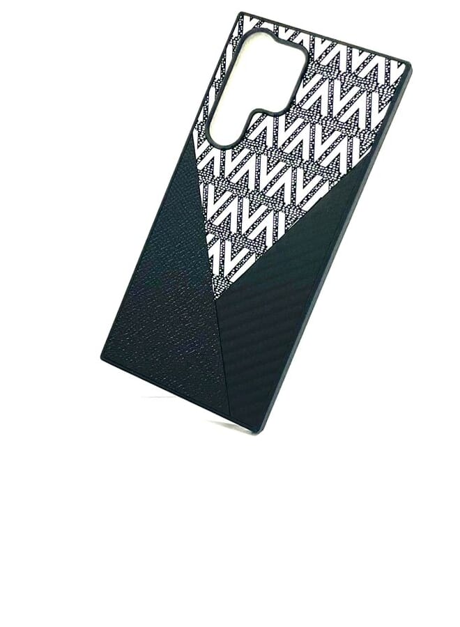 عام غطاء حماية واقٍ لهاتف سامسونج S24 ULTRA أسود/أبيض - Image 1