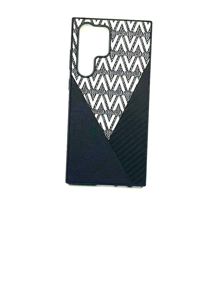 عام غطاء حماية واقٍ لهاتف سامسونج S24 ULTRA أسود/أبيض - Image 2