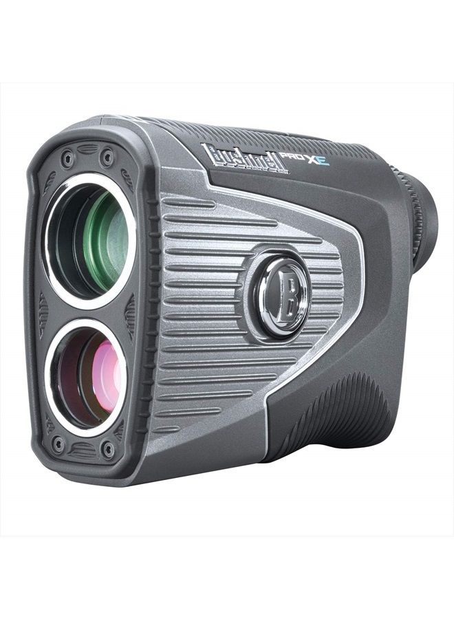 Bushnell Pro XE Golf Laser Rangefinder, Black/Silver, Large 