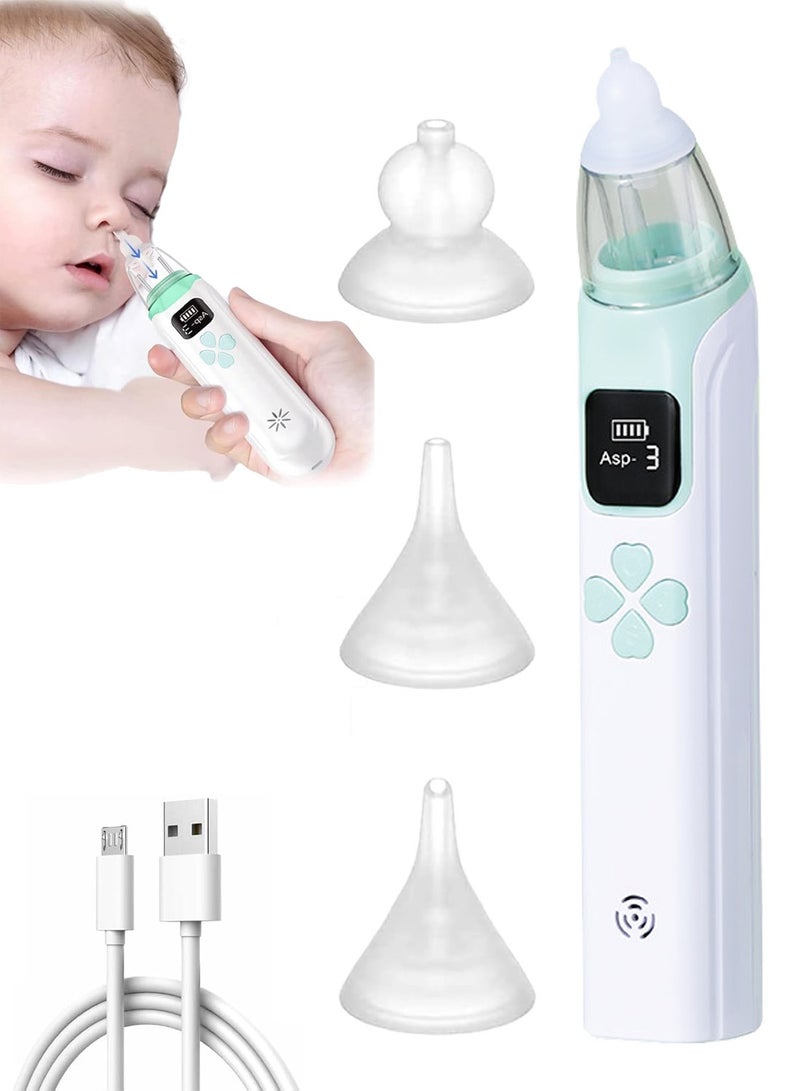 يو إل اتش واي سي شفاط أنف للأطفال - شفاط أنف كهربائي للأطفال الصغار، شفاط أنف للأطفال، منظف أنف أوتوماتيكي بثلاث رؤوس سيليكون، ثلاث مستويات شفط قابلة للتعديل، موسيقى ووظيفة تهدئة الضوء - Image 1