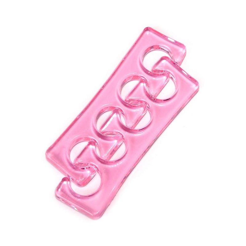 Rolabling Rolabling Pedicure Toe Separators Flexible Soft Silicone Finger Toe Spacers for Nail Polish Pedicure Tools Toe Spreader for Nail Polish ApplicationPink 