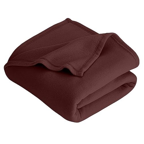 STARNSTYLE 300 TC All Season Solid/Plain Lightweight Polar Fleece Single Bed Blanket (152 x 230 cm) Brown Blanket SingleIV18 - Image 1