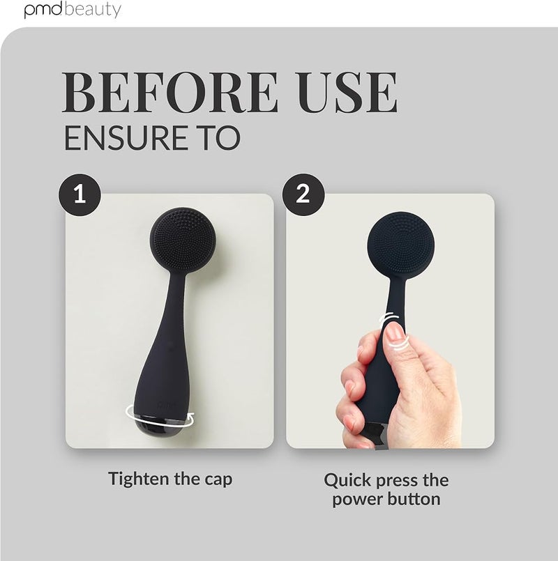 PMD Clean - Smart Facial Cleansing Device with Silicone Brush & Anti-Aging Massager - Waterproof - SonicGlow Vibration Technology - Clear Pores and Blackheads - Lift, Firm, and Tone Skin - Image 5
