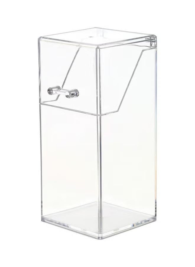 ORiTi Clear Acrylic Dust Proof Makeup Brush Organizer Cosmetic Brushes Eyebrow Pencil Storage Holder With Lid Transparent  - Image 1