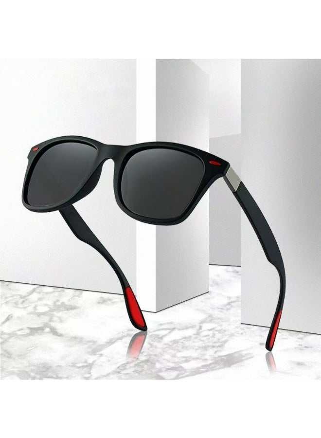 Men's and women's retro sports fashion anti-ultraviolet sunglasses goggles sunglasses - Image 2