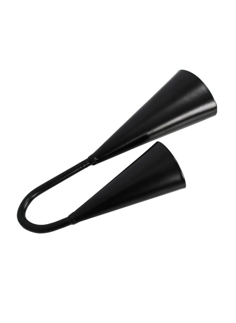 Astar Two Tone Double Metal Samba Agogo Bells with Wooden Beater  - Image 2