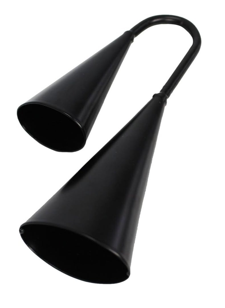 Astar Two Tone Double Metal Samba Agogo Bells with Wooden Beater  - Image 3