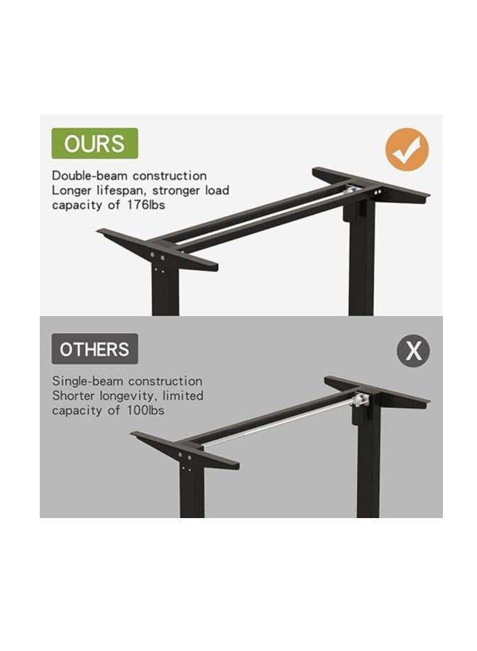 Cool Baby Electric Standing Desk Standing Desk Workstation Height Adjustable Electric Standing Desk 55 x 24 Inch Ergonomic Panel Desk - Image 4