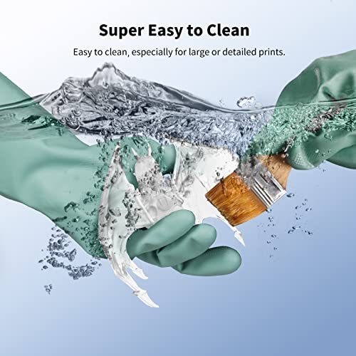 ANYCUBIC Water Washable 3D Printer Resin, 405nm High Precision UV-Curing 3D Resin, Low Shrinkage Standard Photopolymer Resin for 8K Capable LCD DLP Resin 3D Printer Printing (Clear, 1000g) - Image 3