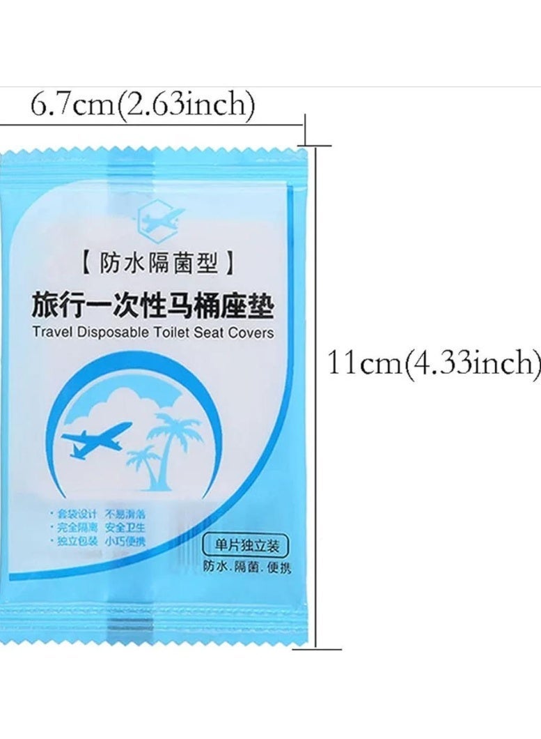 50 pieces of disposable travel toilet seat waterproof, portable WC seat cushion for travel and daily use, independent packaging - Image 3