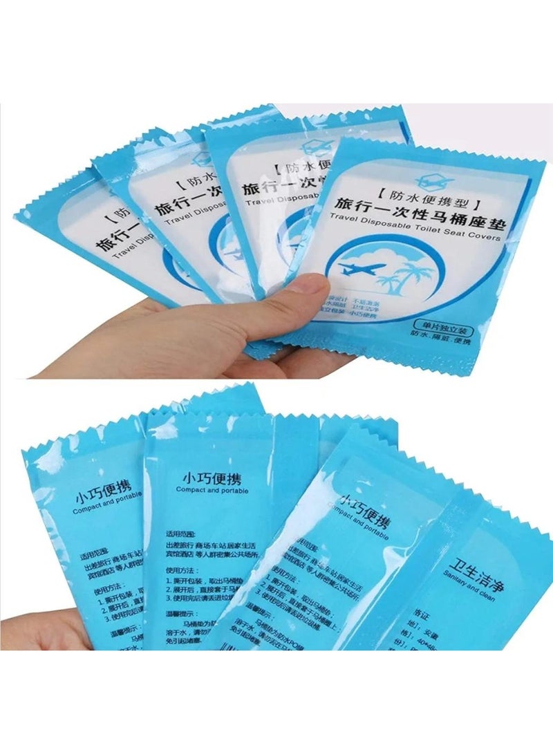 50 pieces of disposable travel toilet seat waterproof, portable WC seat cushion for travel and daily use, independent packaging - Image 4