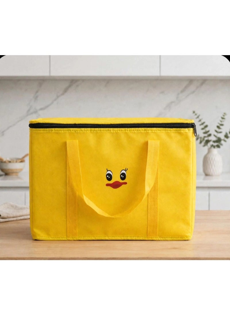 Yellow Duck Insulated Lunch Bag for Food Storage and Cooling – Fun Thermal Lunch Box Bag for School, Trips and Picnics - Image 2