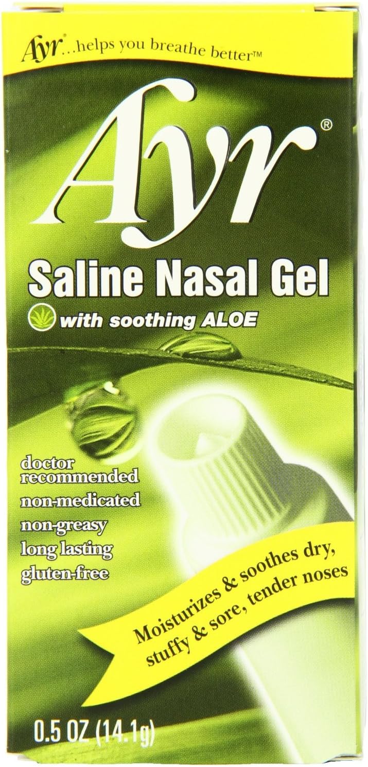 AYR AYR Saline Nasal Gel with Soothing Aloe,0.5 Ounce (Pack of 4) 