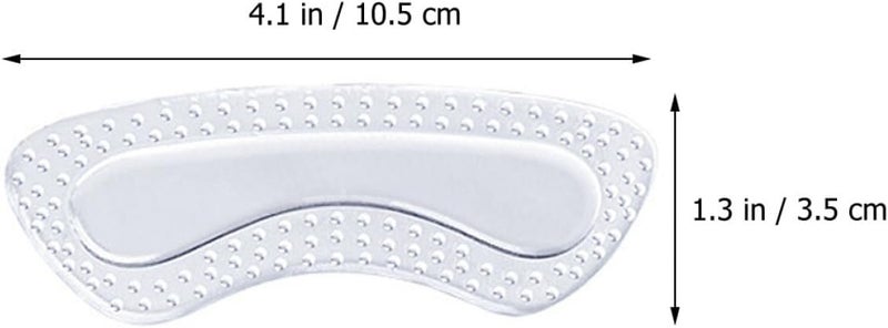 4 Pairs Wear-Resistant Gel Heel Pads with Massage Particles Self-Adhesive Invisible Heel Cushions Soft Anti-Friction Inserts for Women’s Foot Comfort and Shoe Fit Adjustment - Image 2