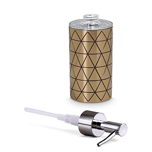 Freelance Miami Polystyrene Bathroom Accessories Set of 4, Copper - Liquid Handwash Soap Dispenser, Brush/Toothbrush Holder, Tumbler, Dish - Plastic Bathroom Set for Wash Basin - Stronger than Ceramic - Image 2