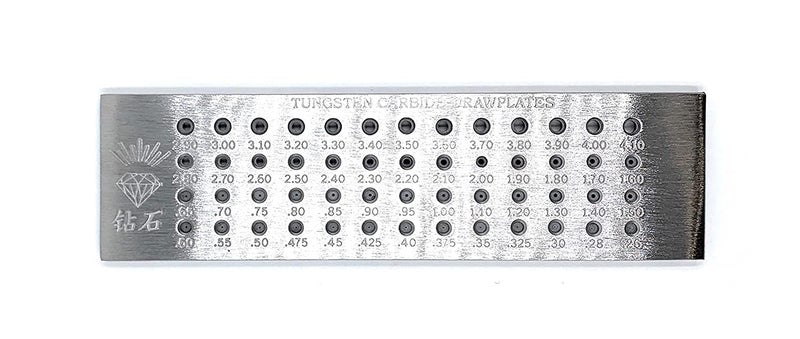 Fozti Tungsten Carbide Insert Steel Wire Drawplate 52 Holes Round 026mm410mm Die Set Draw Tong for Drawing Wires of Gold Silver Soft Metal for Jewellery Making Goldsmith Hobby Crafts DIY - Image 2