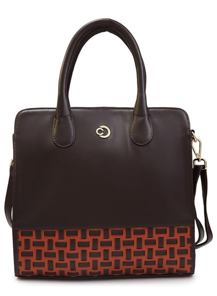 CAPRESE-ZETA TOTE MEDIUM CHOCOLATE - Image 1